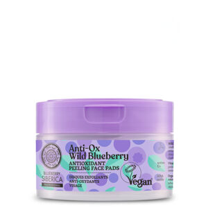 Natura Siberica Wild Blueberry Anti-OX Antioxidačné peelingové pleťové tampóny 20 ks